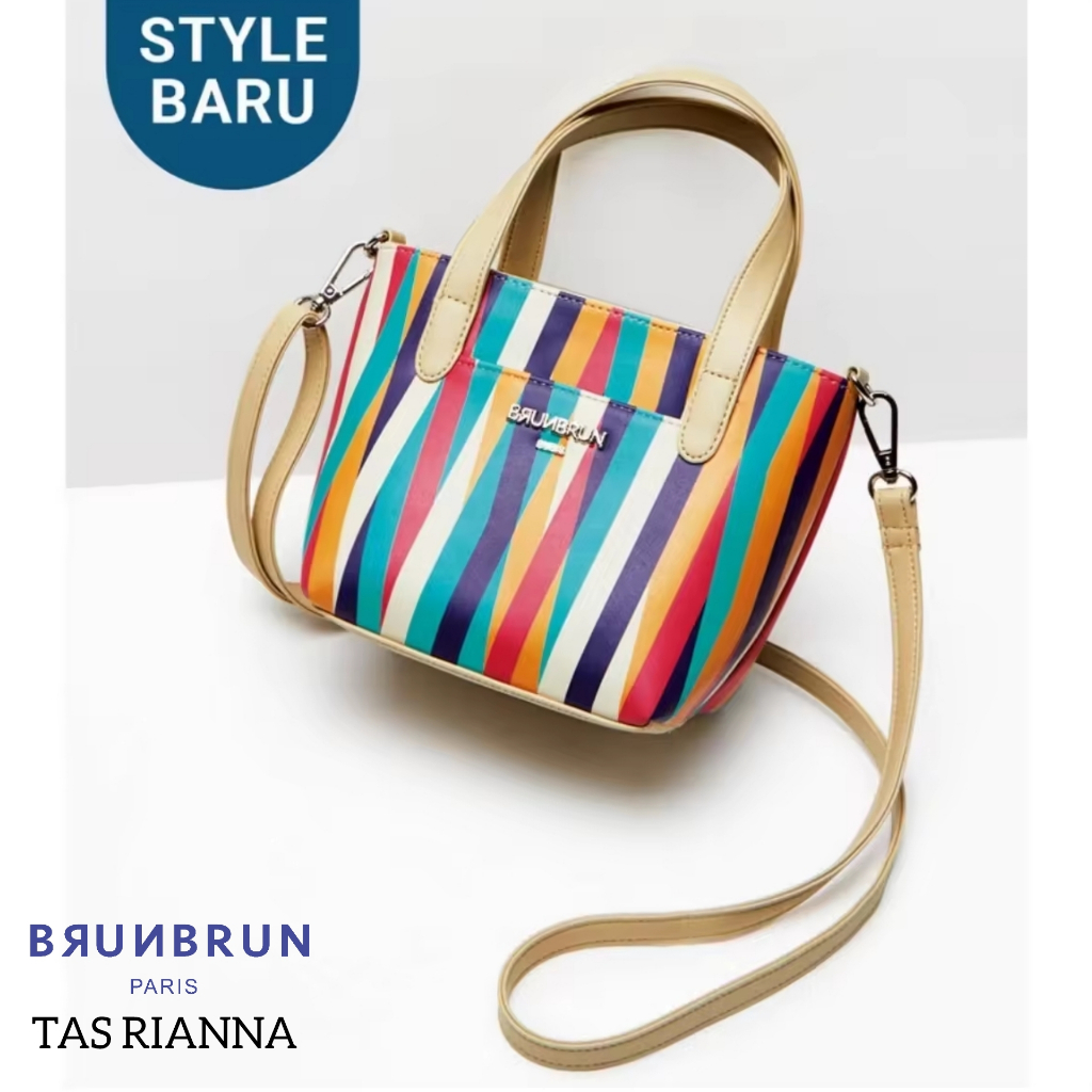 TAS RIANNA BRUNBRUN PARIS TAS SELEMPANG BAHU WANITA WARNA WARNI