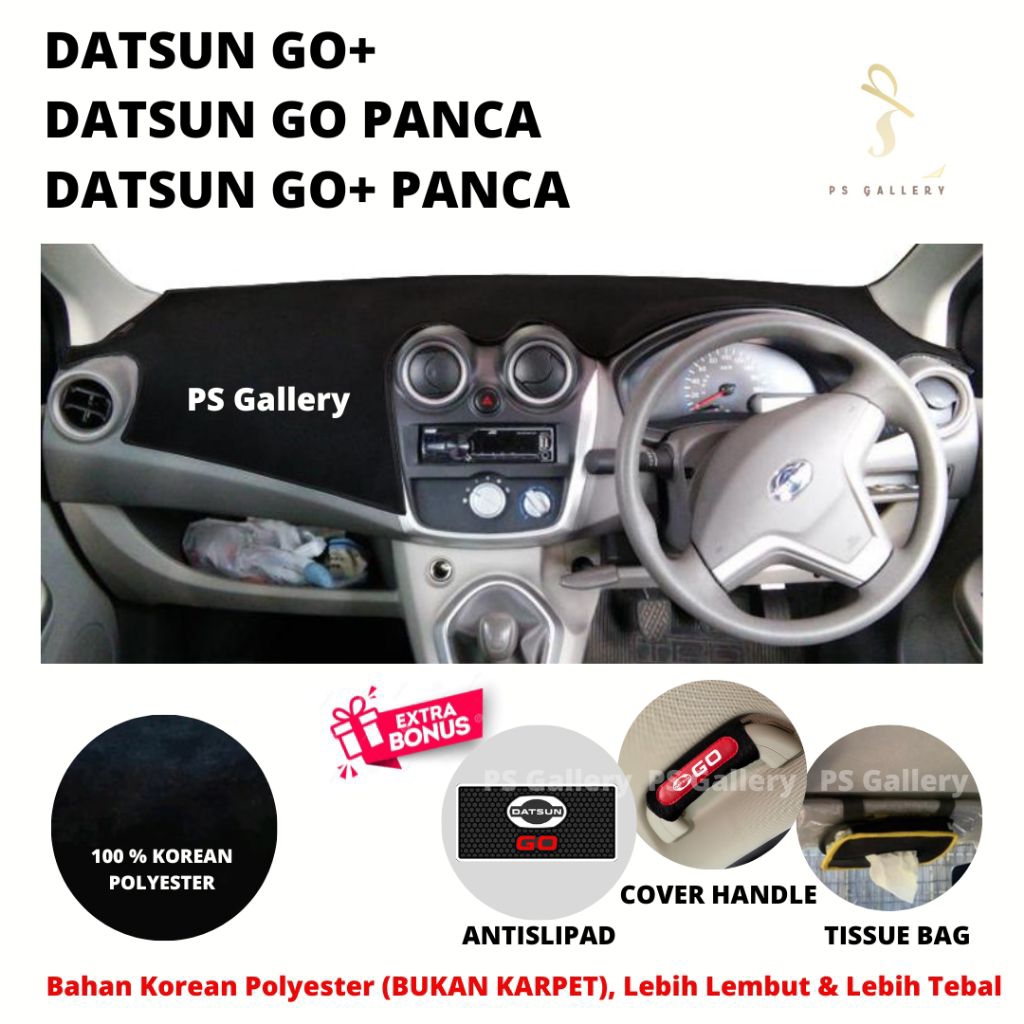 Aksesoris Premium Alas Cover Dashboard Mobil Datsun Go Panca / Go Plus