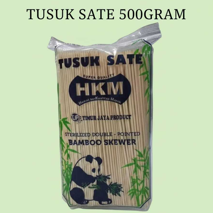 TUSUK SATE MERK HKM 500GRAM / TUSUK SATE BAKSO BAKAR / TUSUK SATE BAMBU / TUSUK SATE AYAM KAMBING / 