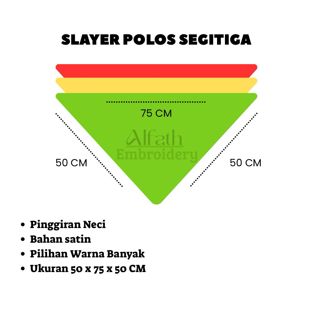 SLAYER // SYAL SEGITIGA POLOS