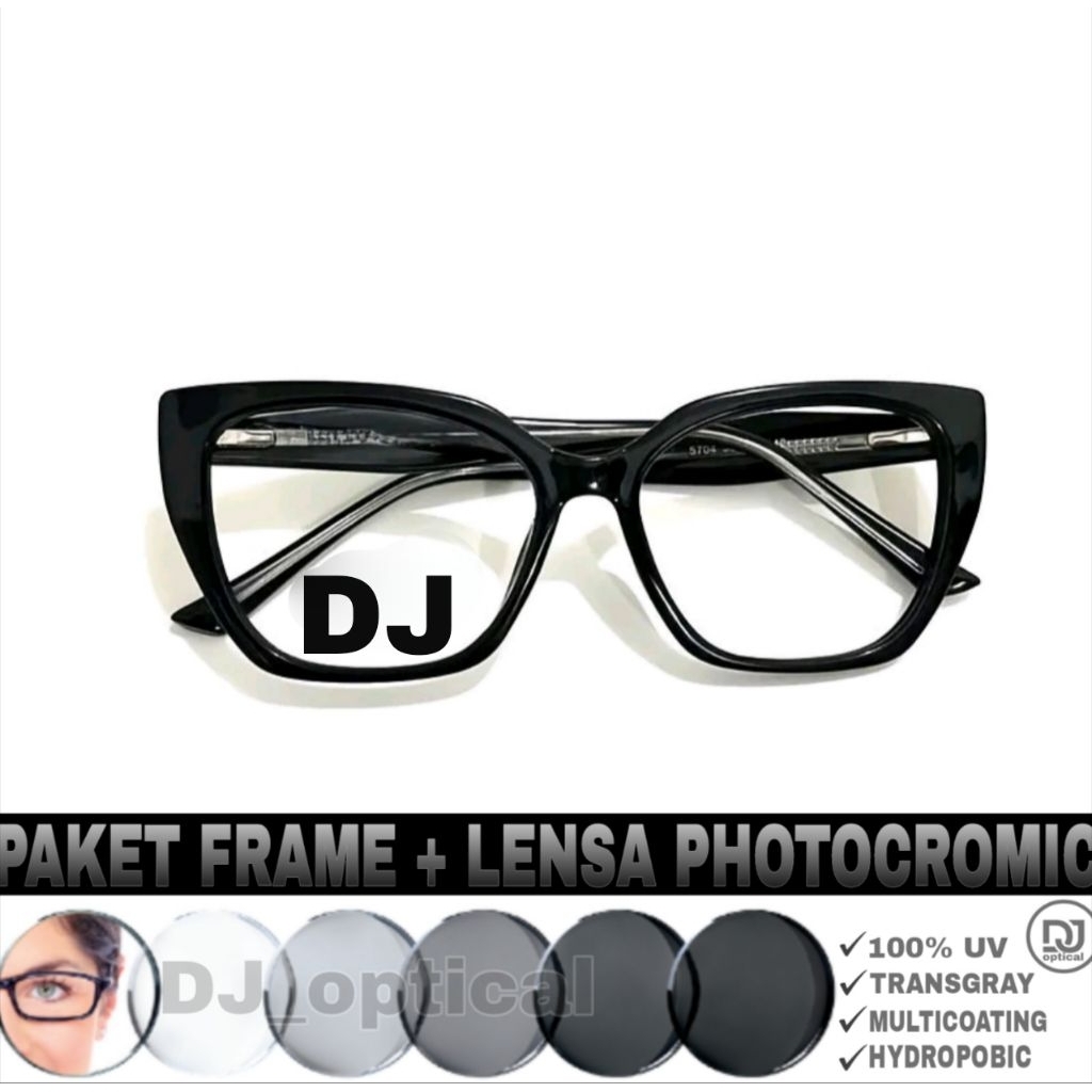 Paket Hemat Kacamata Photocromic Minus Antiradiasi Blueray Bluecromic | Kacamata 5212 | Kacamata Pho