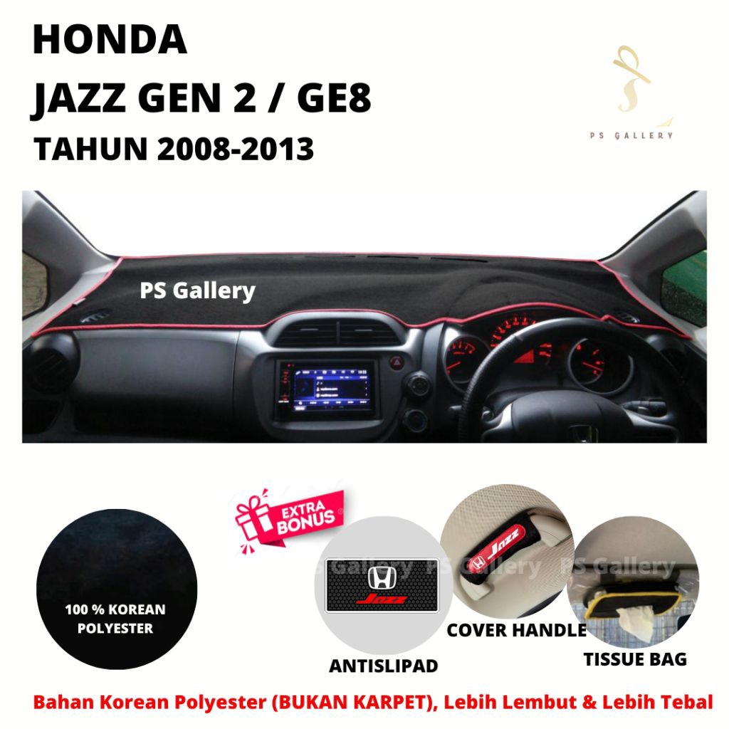 Alas Dasbor Mobil JAZZ GE8 / JAZZ GEN 2 Aksesoris Cover Dashboard Premium