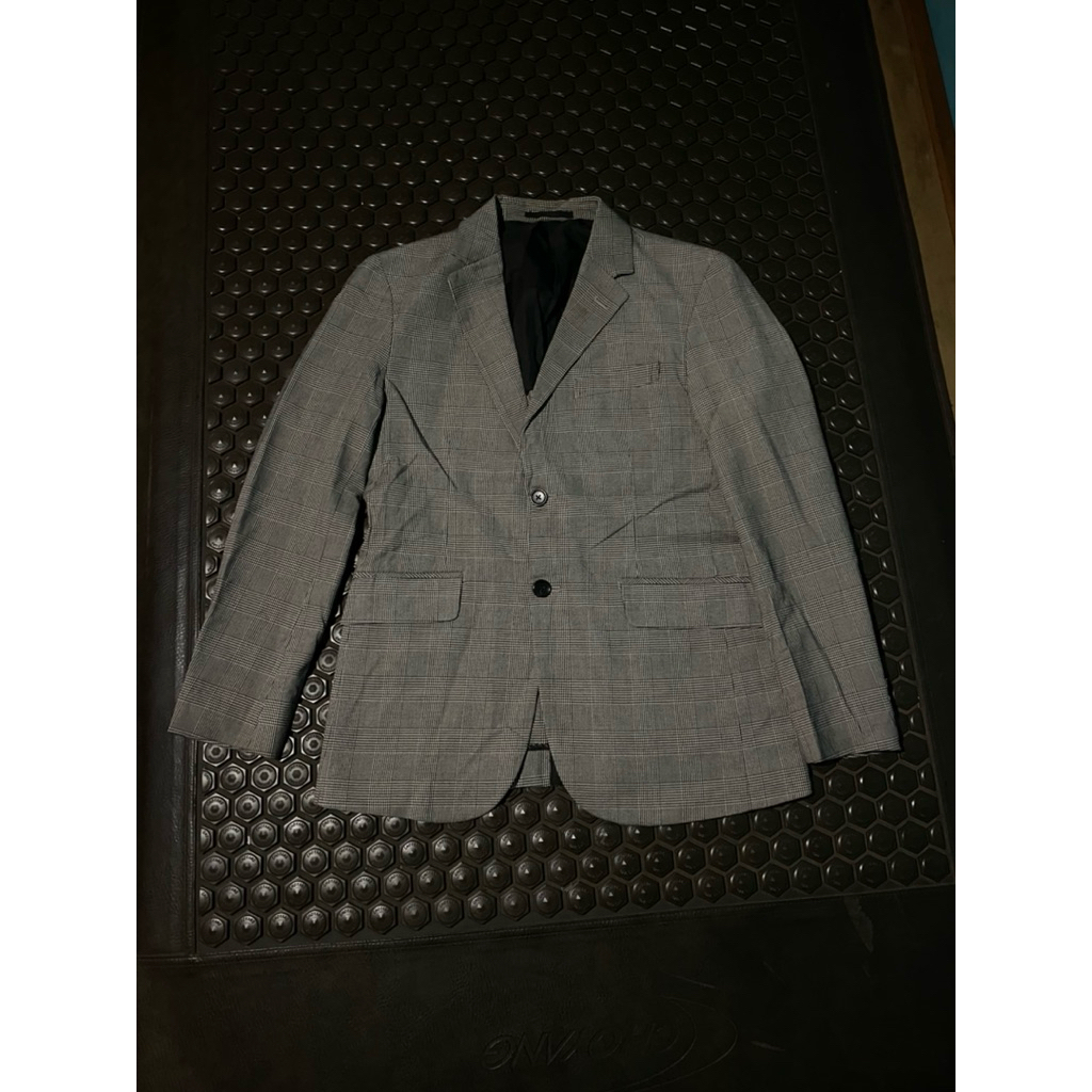 BLAZER JAS TARTAN GLOBAL UNIQLO GU MEWAH BRANDED