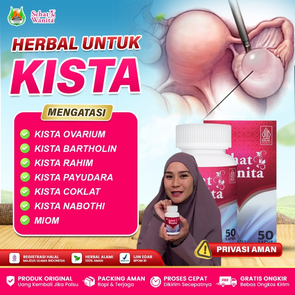 Obat Kista Ovarium, Kista Bartholin, Kista Rahim, Kista Payudara, Kista Coklat - Sehat Wanita Asli