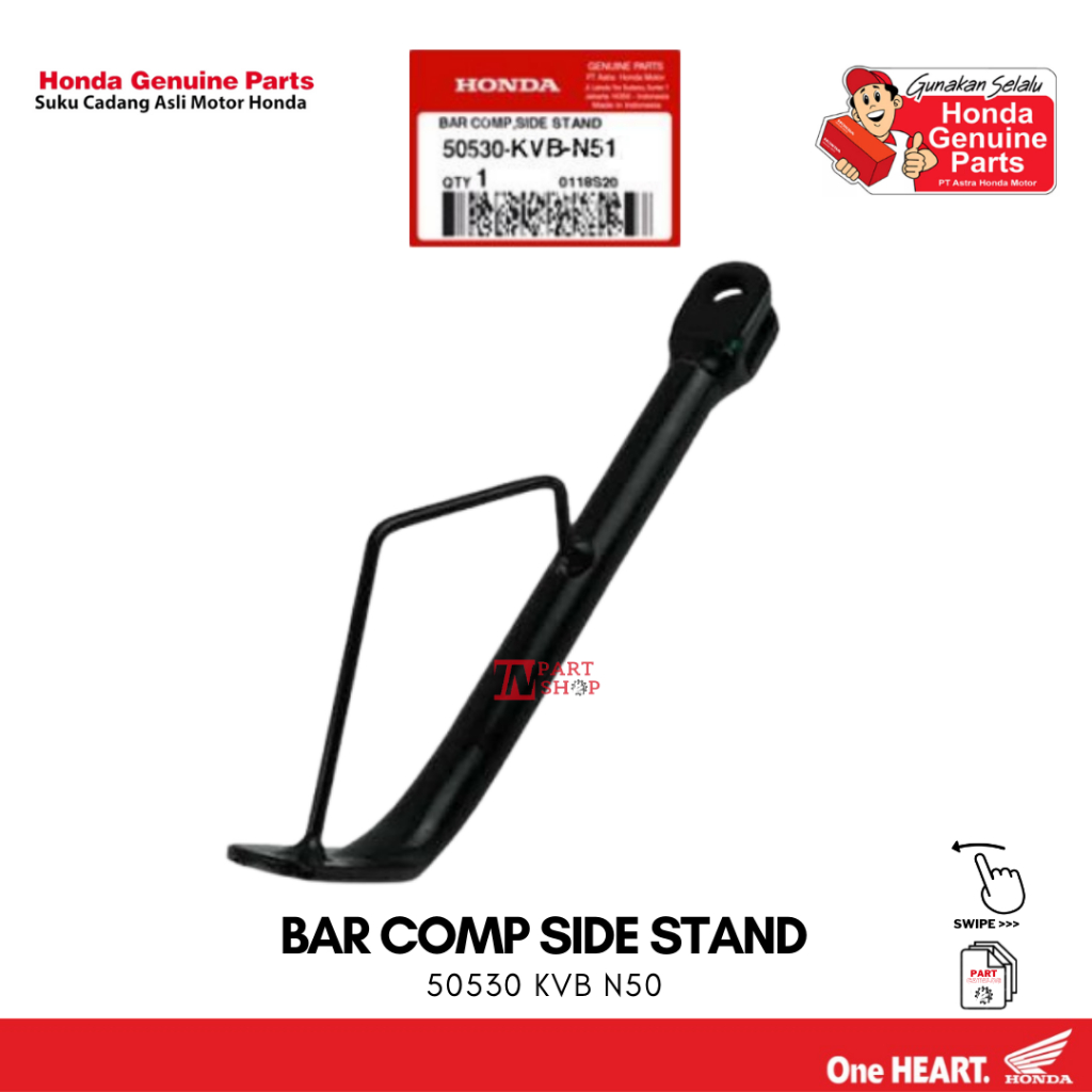 Standar Samping (Bar Comp Side Stand) - Vario 110 CBS Techno Karbu / 50530-KVB-N50