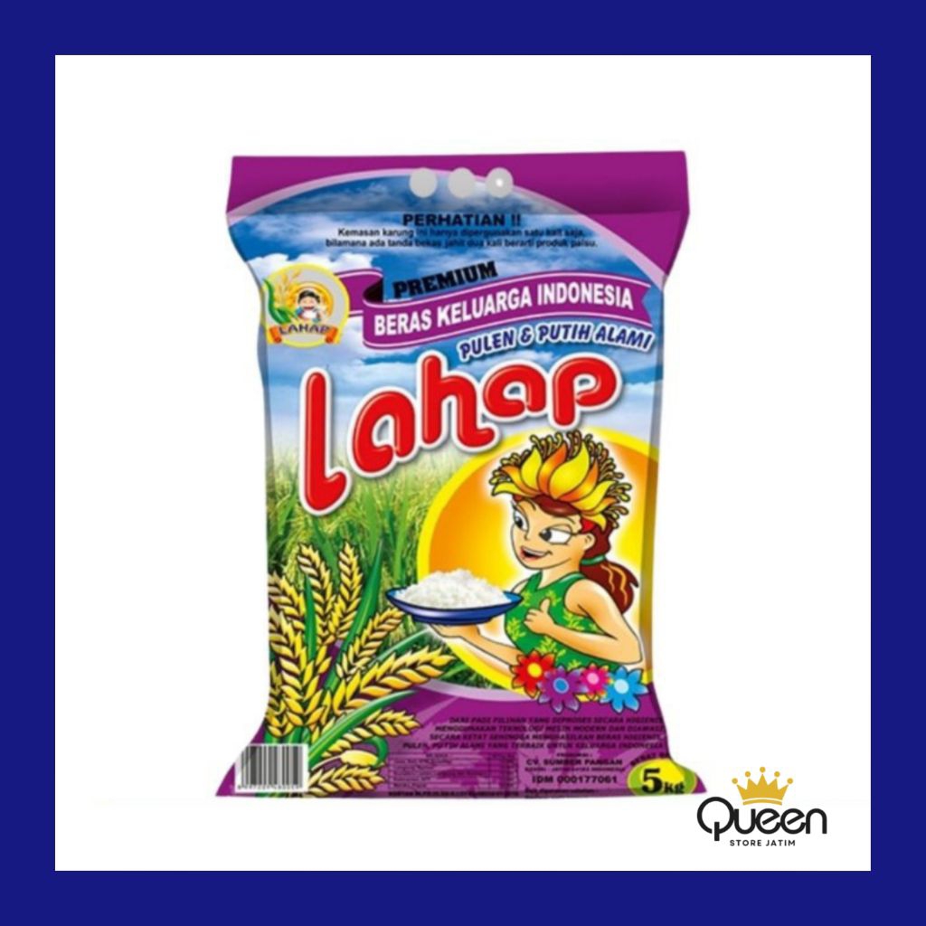 BERAS PREMIUM LAHAP PUTRI / LAHAP WANITA 5KG