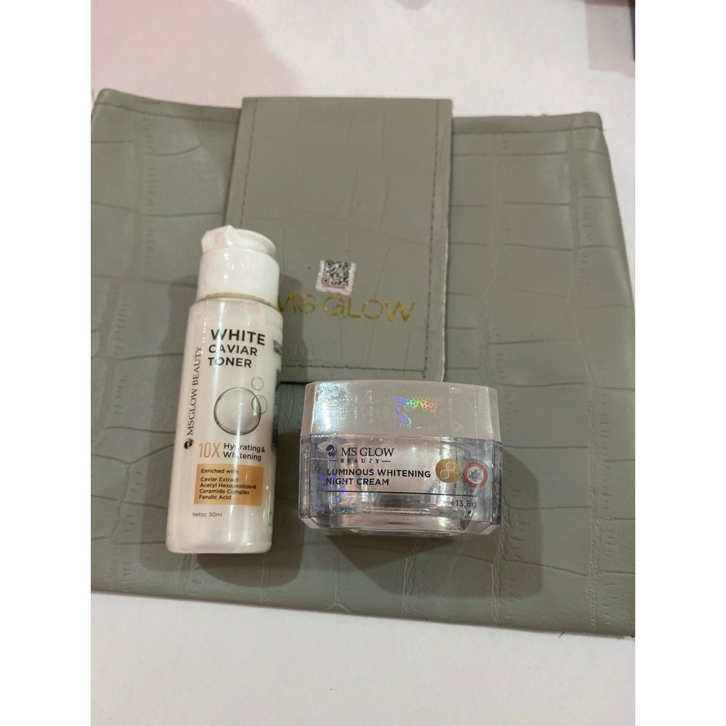 TONER GLOWING MS GLOW + LUMINOUS NIGHT CREAM