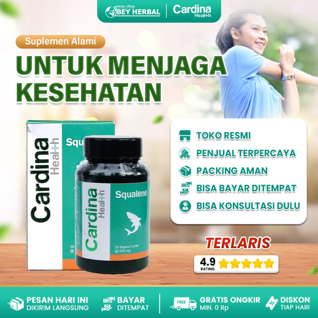 Cardina Squalene Herbal Obat Batu Ginjal Halal