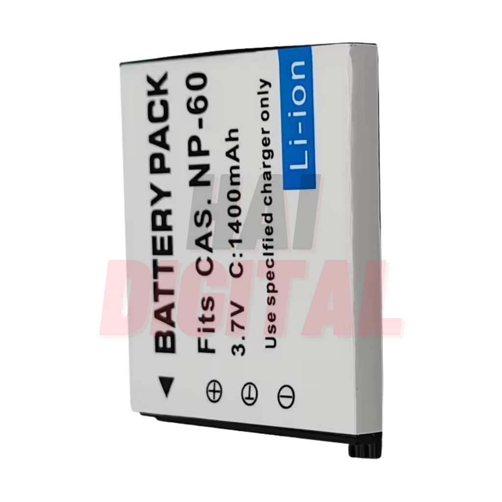 TAFF - Baterai NP-60 CNP-60 NP 60 CNP60 NP60 Battery Pack Digicam CAS EX-Z80 S10 Z9 FS10 S12 Z20 Z29