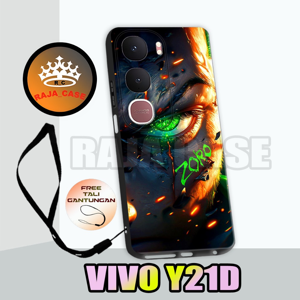 Rc3/Softase karet Hp VIVO Y21D - Motif Anime /case Hp  VIVO Y21D - casing  VIVO Y21D - Silikon  VIVO
