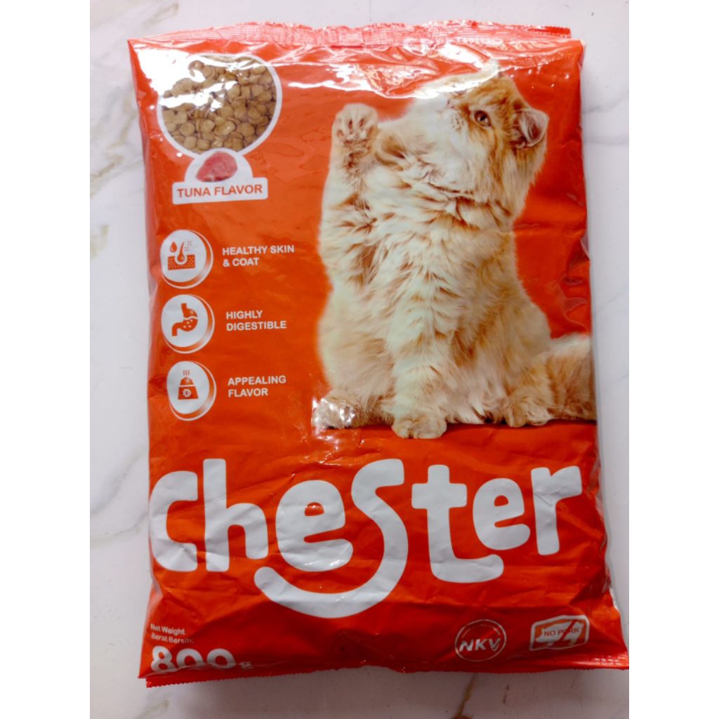 Makanan Kucing Kering Chester Tuna 800gr, makanan kucing murah, makanan kucing chester
