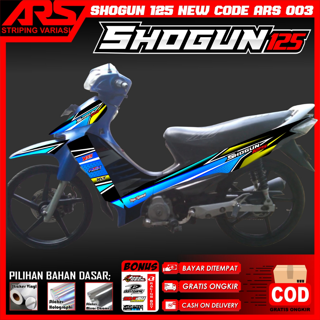 Striping Suzuki Shogun 125 2009 2010 stiker Suzuki sogun sp Shogun 125 sp terbaik murah CODE ARS 003