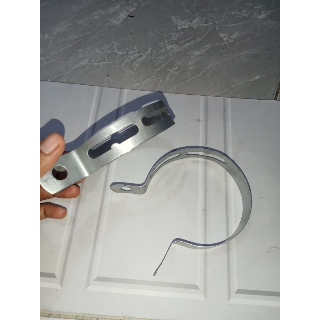 klem knalpot / breket knalpot gantungan knalpot racing bahan plat tebal ukuran standar
