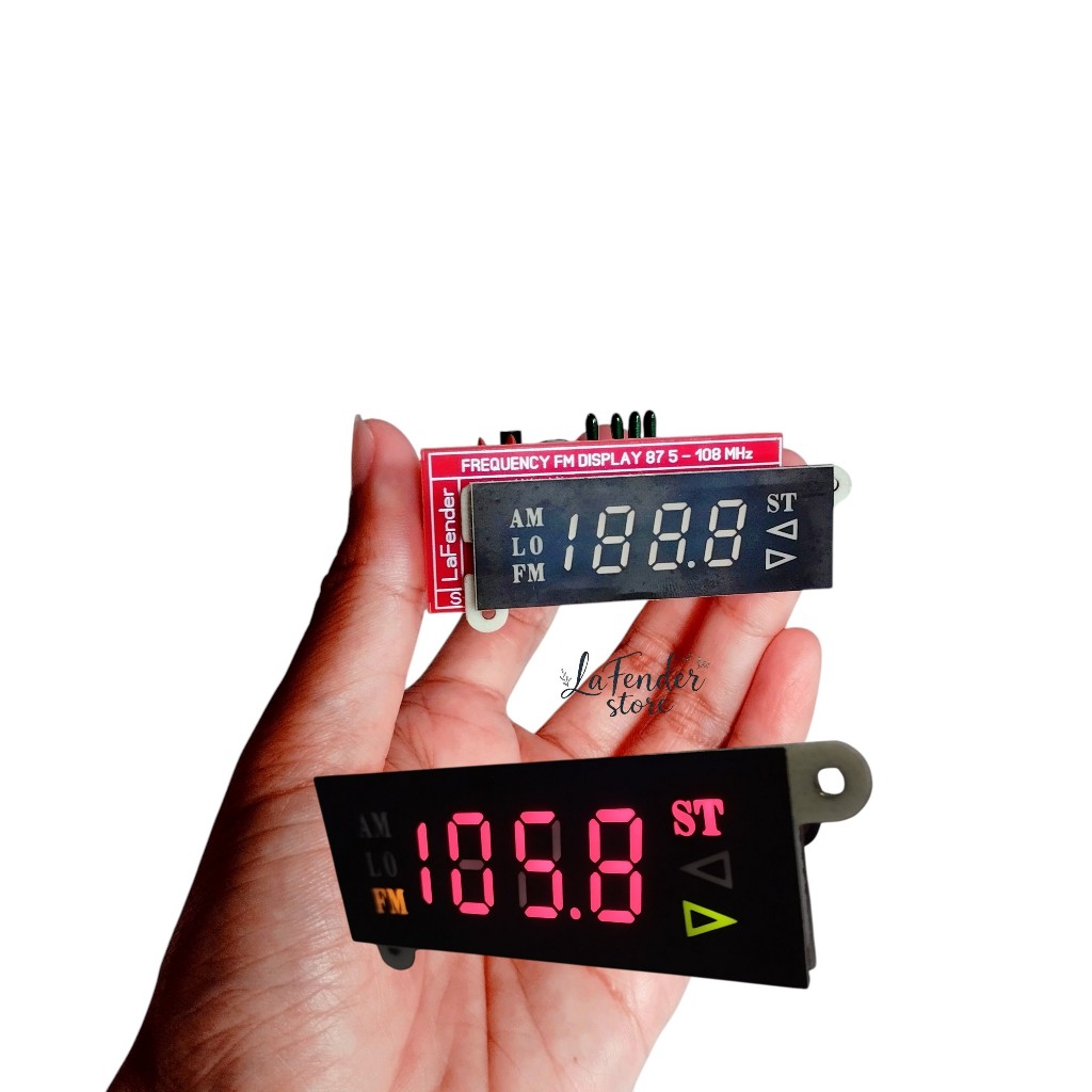Frequency Counter FM Digital Display 4 Digit - Merah