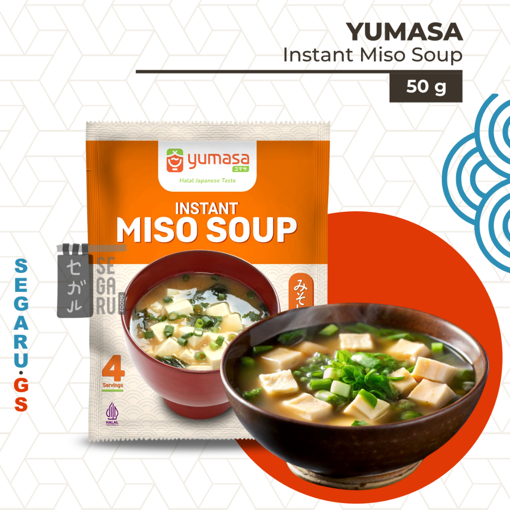 YUMASA Japanese Miso Soup Instant | Sup Miso Jepang Halal 50gr
