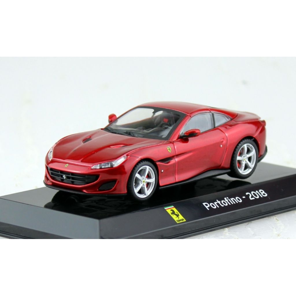 Miniatur Mobil Sport Supercar Diecast Altaya 1/43 Ferrari Portofino - 2018 Red Merah