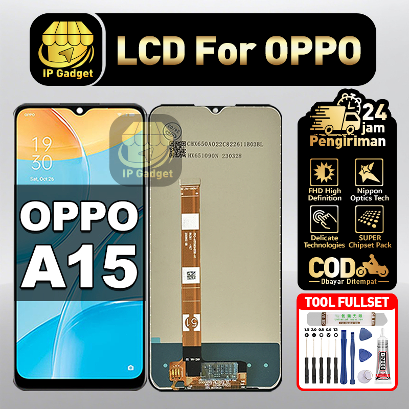 LCD for OPPO A15 Fullset LCD HP Touchscreen Layar Sentuh Touch Screen COD