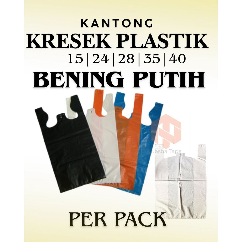 Kantong Kresek PUTIH BENING Plastik Ekonomis HD 250 GRAM