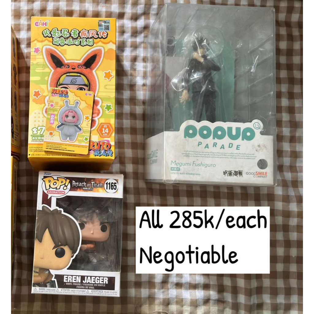 [OFFICIAL] Blind box naruto beast party top toy sakura haruno, funko pop eren yaeger snk aot, pop up