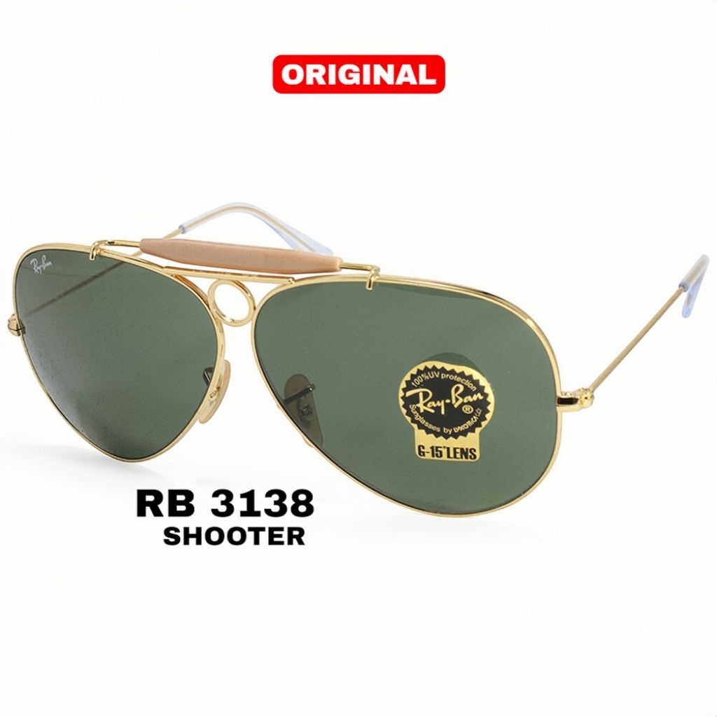 Kacamata Ray-Ban Original Shooter RB3138 62 Sunglasses Unisex