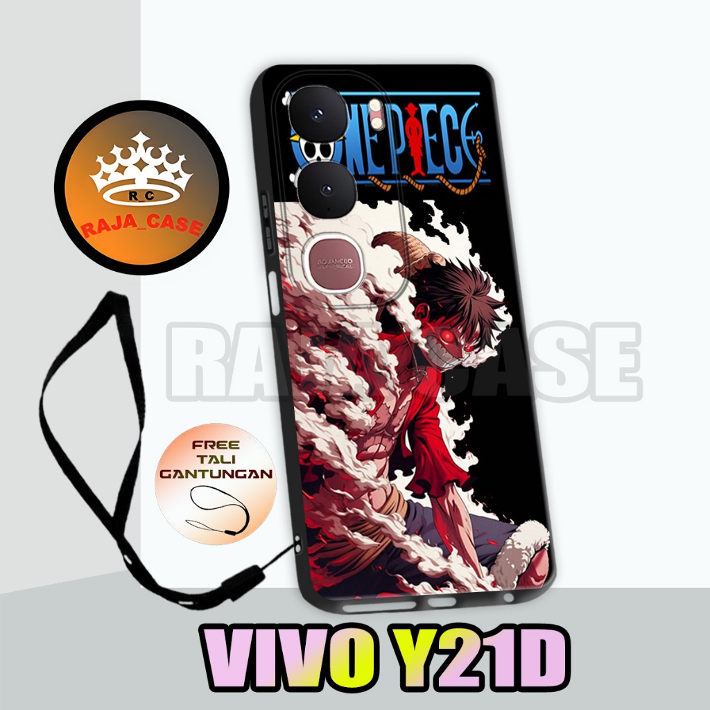 Rc40/Softase karet Hp VIVO Y21D - Motif Anime  /case Hp  VIVO Y21D - casing  VIVO Y21D - Silikon  VI