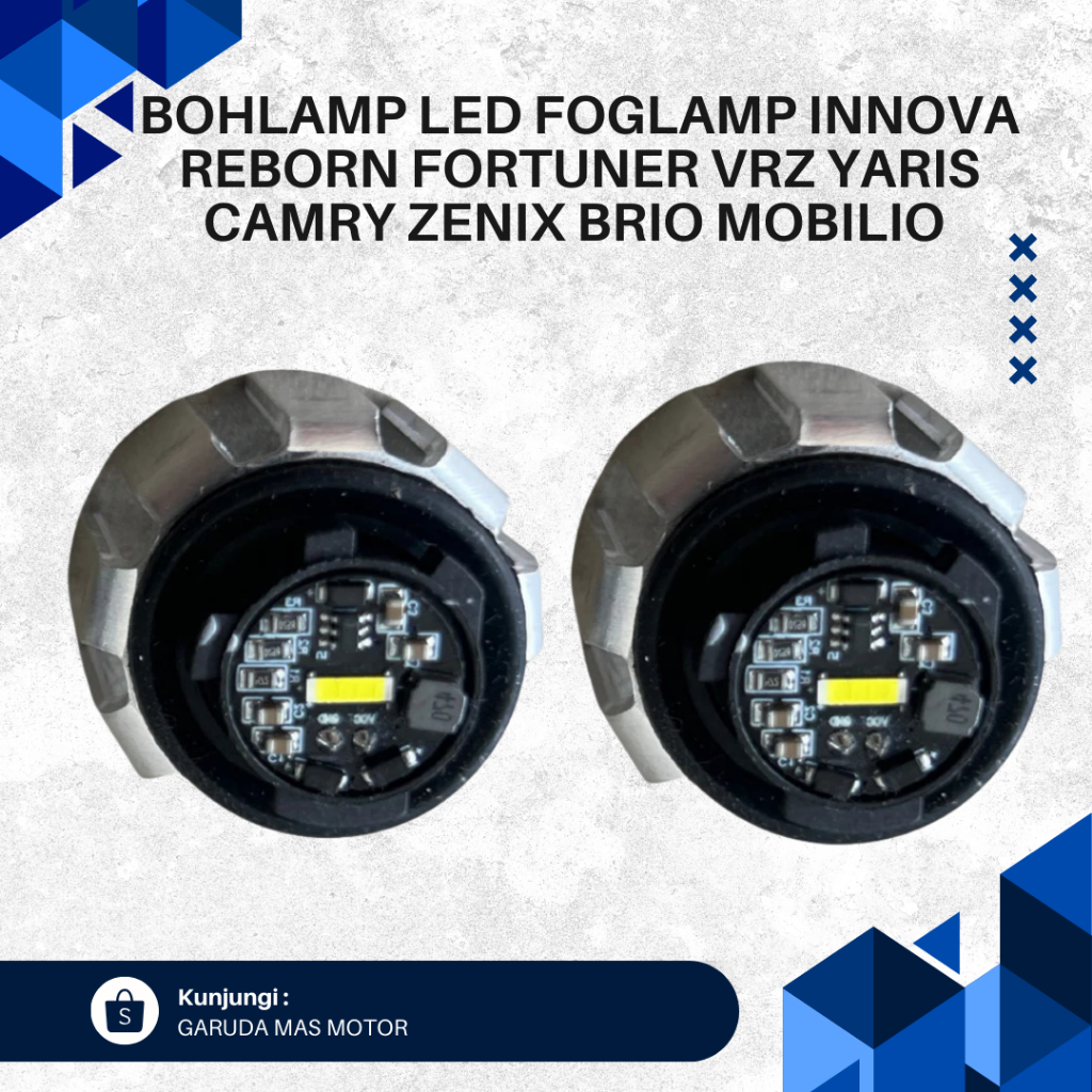 BOHLAM LED - LED FOGLAMP INNOVA REBORN FORTUNER VRZ YARIS CAMRY ZENIX BRIO MOBILIO