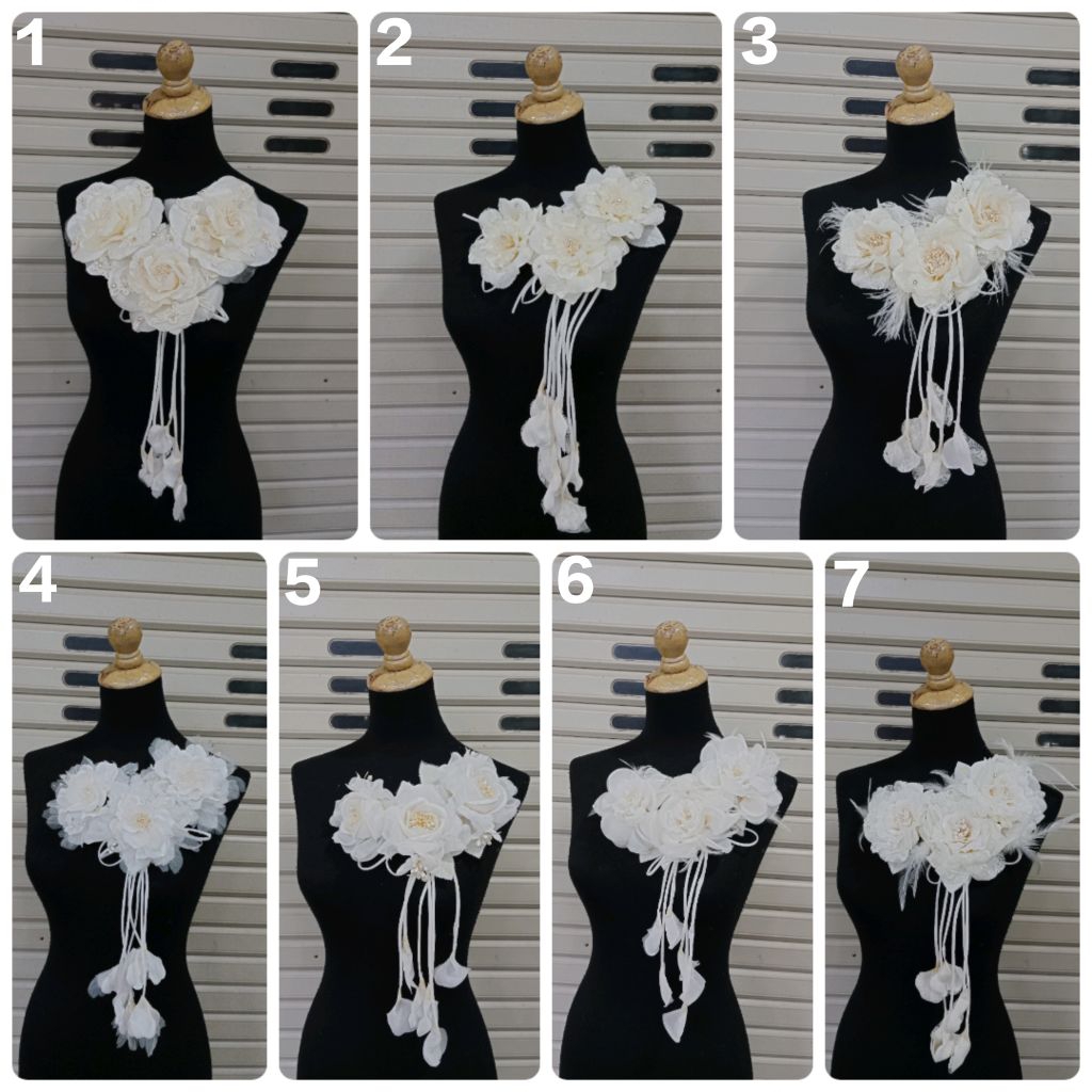 Bunga korsase/Korsase gaun /Bunga Pinggang Rumbai/ Bunga Bahu/Hiasan bunga bros besar/Hiasan Kebaya/