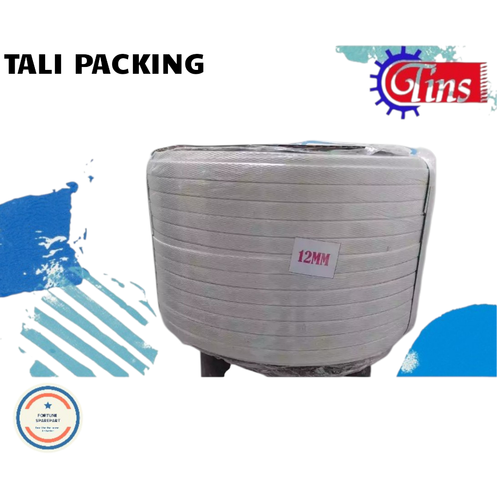 Tali Strapping Band/Tali Packing/Tali Klem - 12mm Putih 8Kg