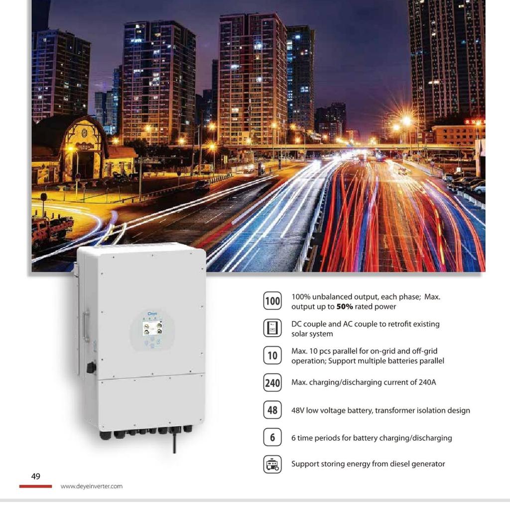 Deye Hybrid Offgrid Inverter 5 Kw 3 Phase
