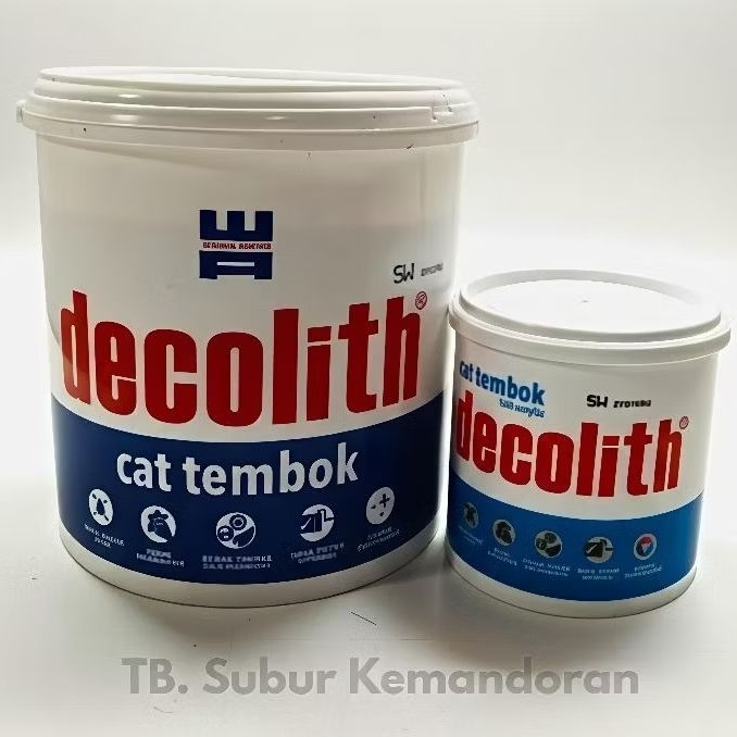 Cat Tembok Full Acrylic Decolith Warna Agung 5kg & 1kg