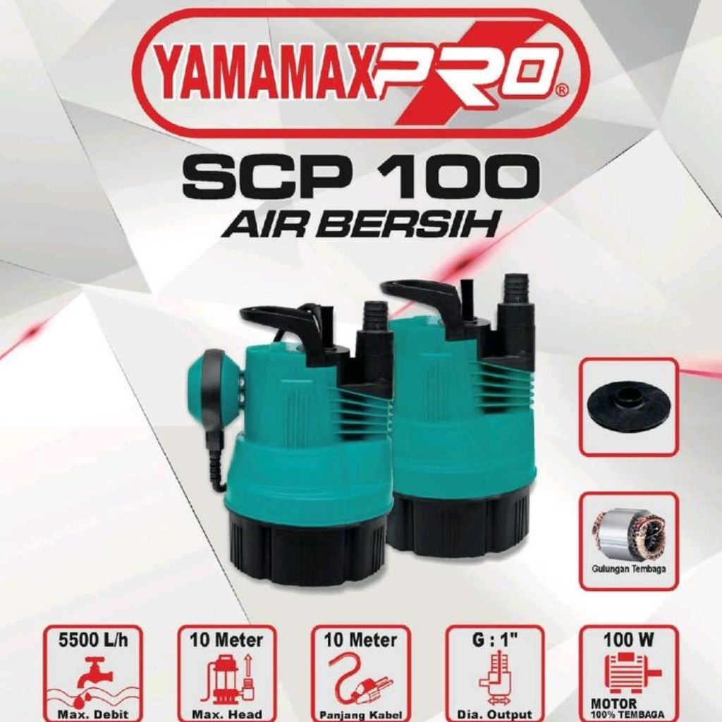 POMPA AIR CELUP RENDAM LISTRIK YAMAMAX PRO SCP 100