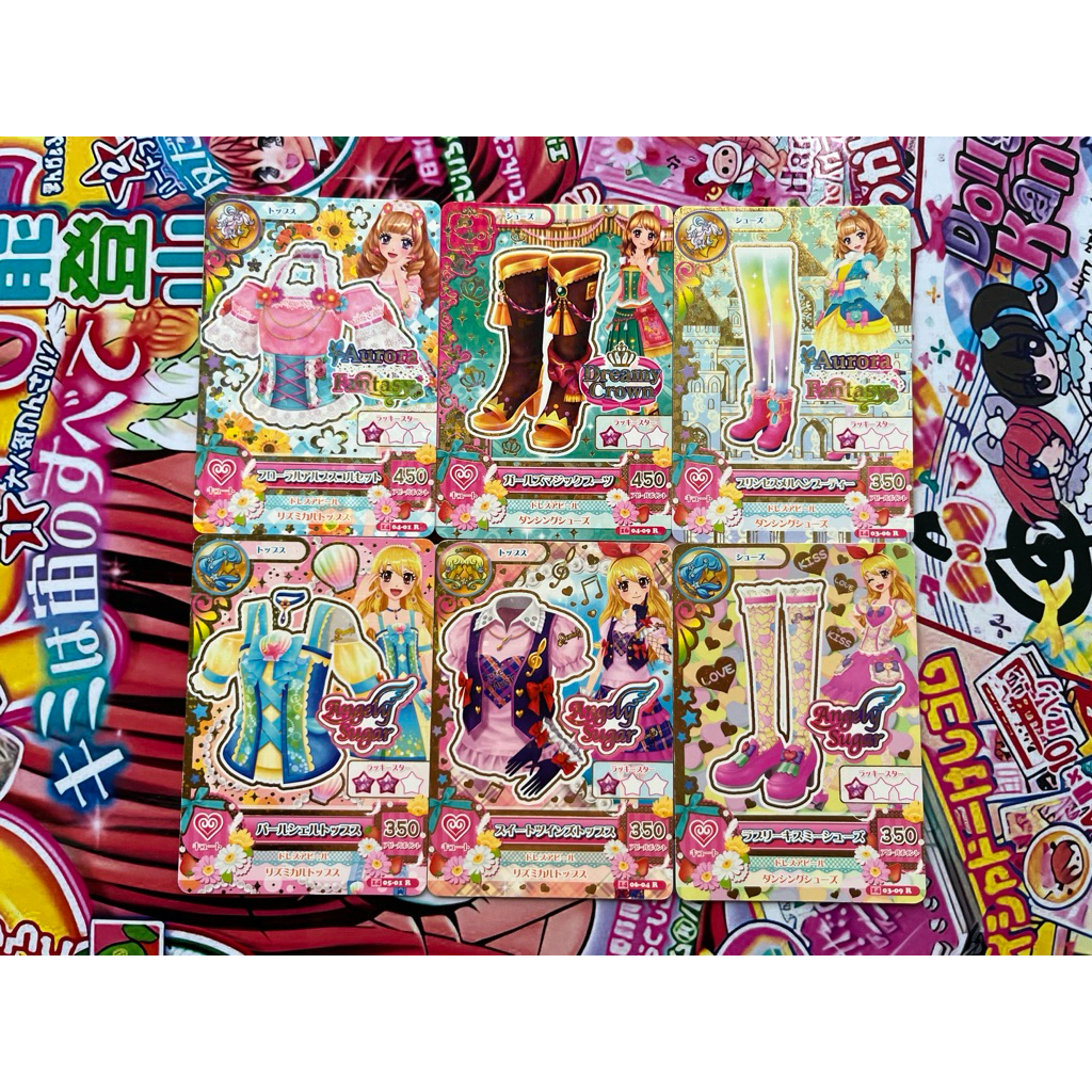 Kartu Aikatsu Satuan Angely Sugar Ichigo Hoshimiya Maria Himesato Japan Ver Cute Aurora Fantasy Tops