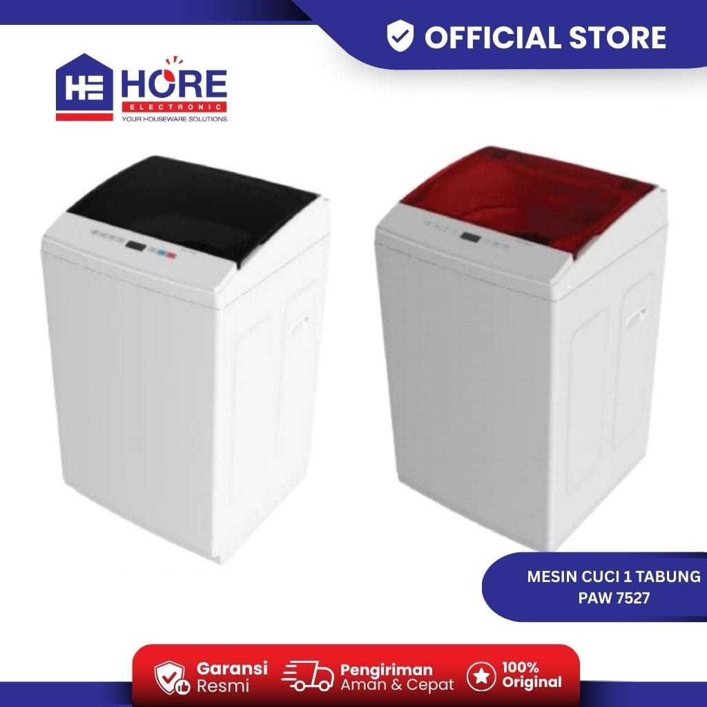 Polytron Mesin Cuci 1 Tabung 7.5 KG PAW 7527 - Automatic Washing PAW7527