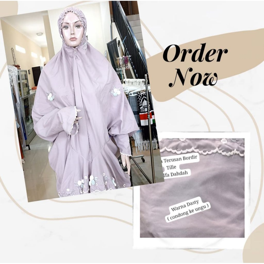 MUKENA TERUSAN BORDIR TILE