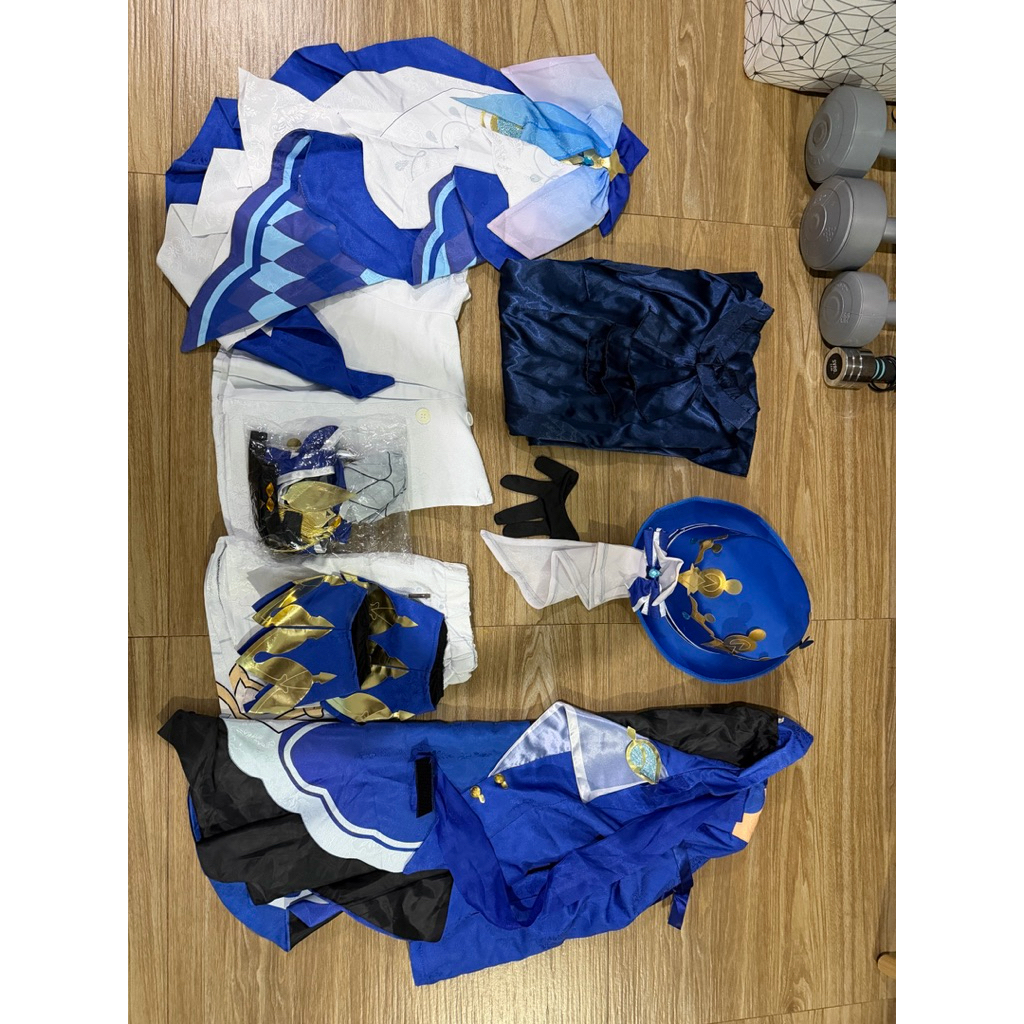 preloved wetrose - Genshin Impact Cosplay Suit (ukuran S) Furina De Fontaine God of Justice Hydro Ar