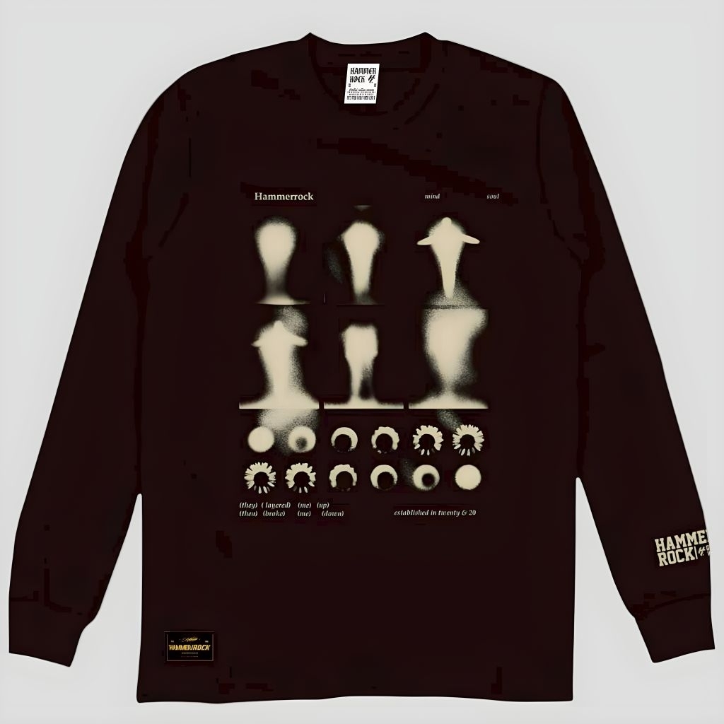 Kaos Hammer Lengan Panjang Dewasa / Baju Hammer Rock Distro T-Shirt Terbaru Original