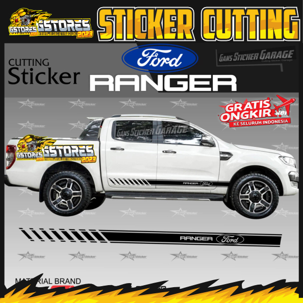 GStores Sticker Ford Ranger Aksesoris Ford Ranger