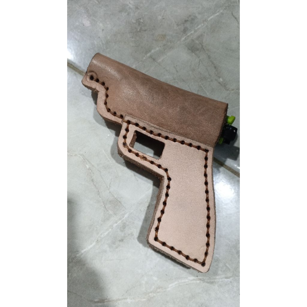 tmpat macis kulit sapi asli vegtan nabati tebal 5 mm