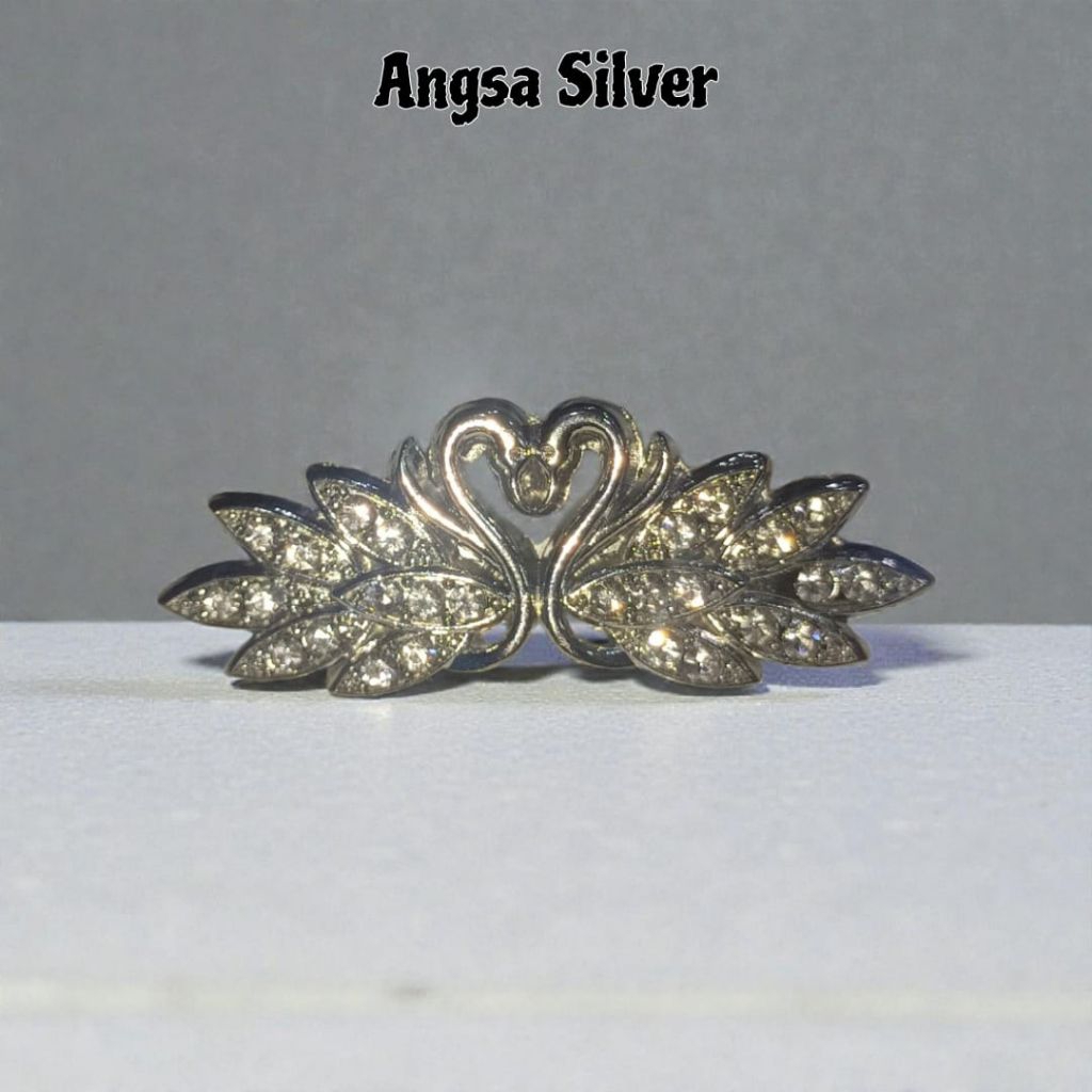 1 Pcs Bross dagu ukuran sedang bentuk permata Bros Hijab Kualitas Premium / bros dagu panjang / bros
