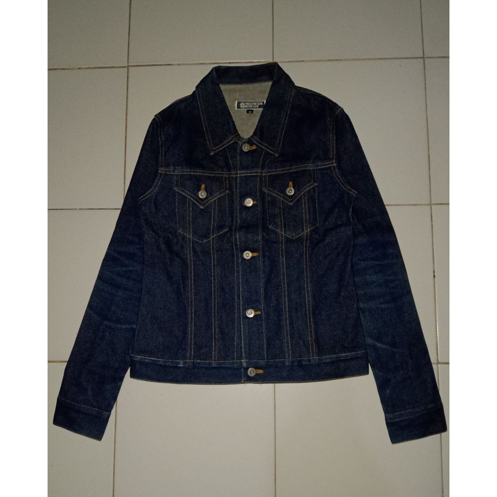 jaket raw denim