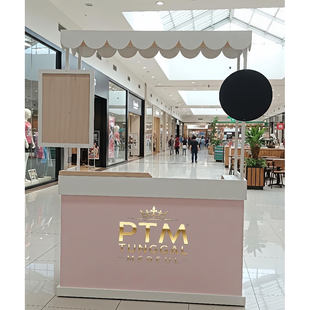 Booth Atap gelombang Booth lipat portable Meja jualan Booth dagang Booth mewah murah kayu