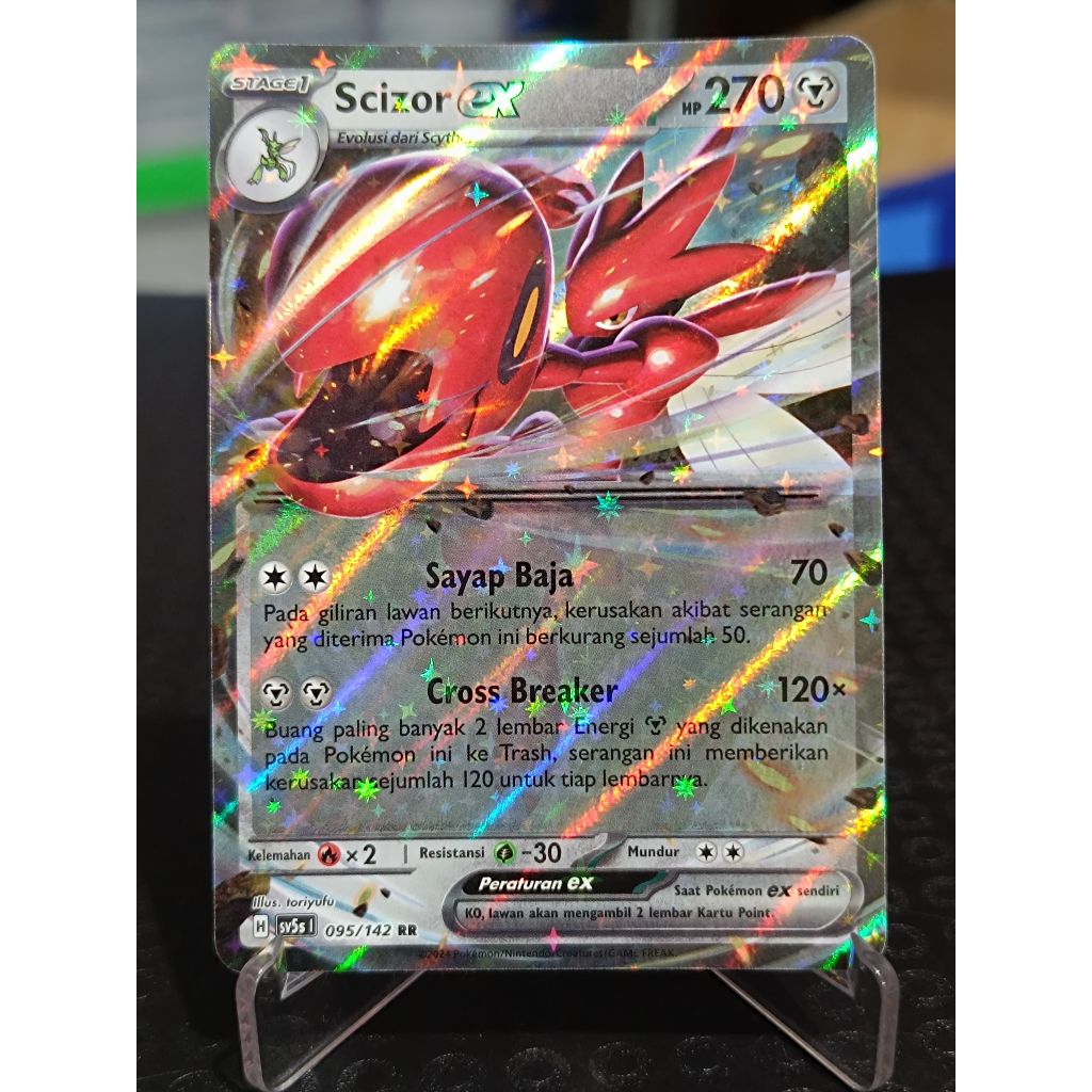 kartu pokemon TCG ori Indonesia scizor ex RR