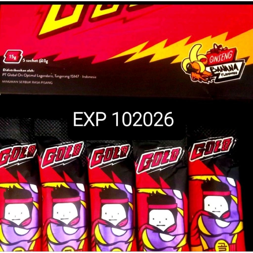 GOLO GINSENG BOTANIKAL BANANA 1 saset