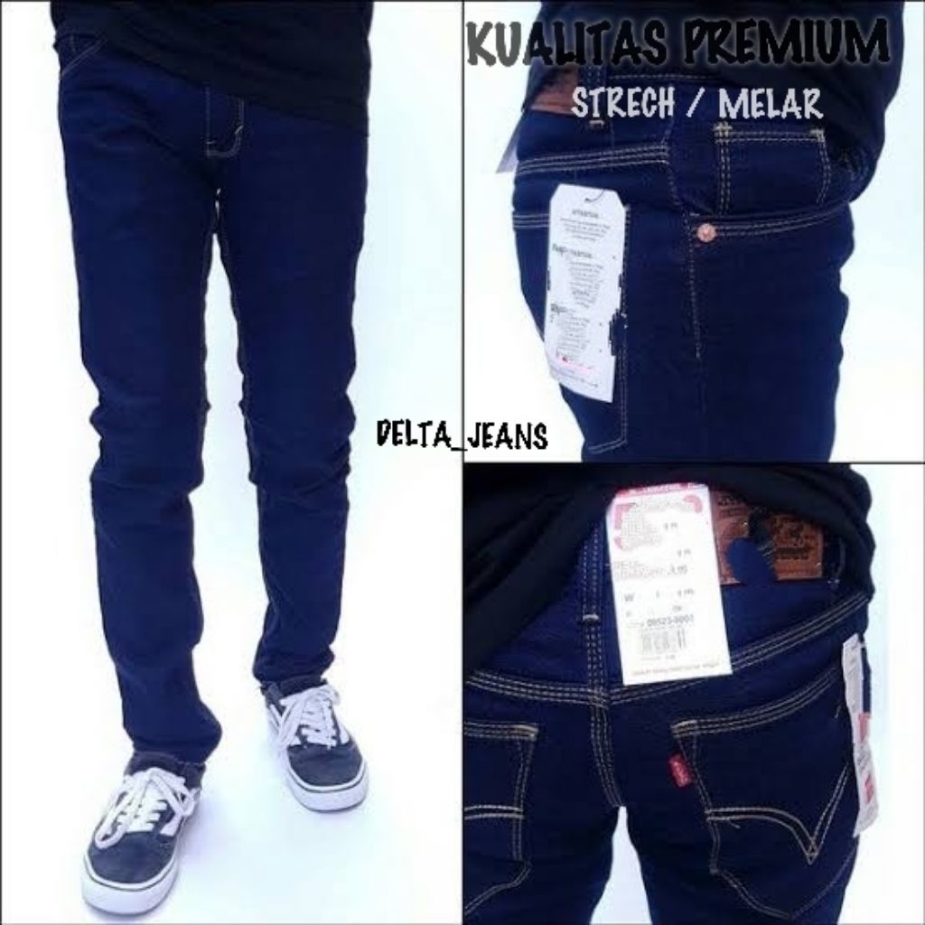 Celana Jeans Pria Slim Fit Bahan Stretch Nyaman Ukuran 27-38