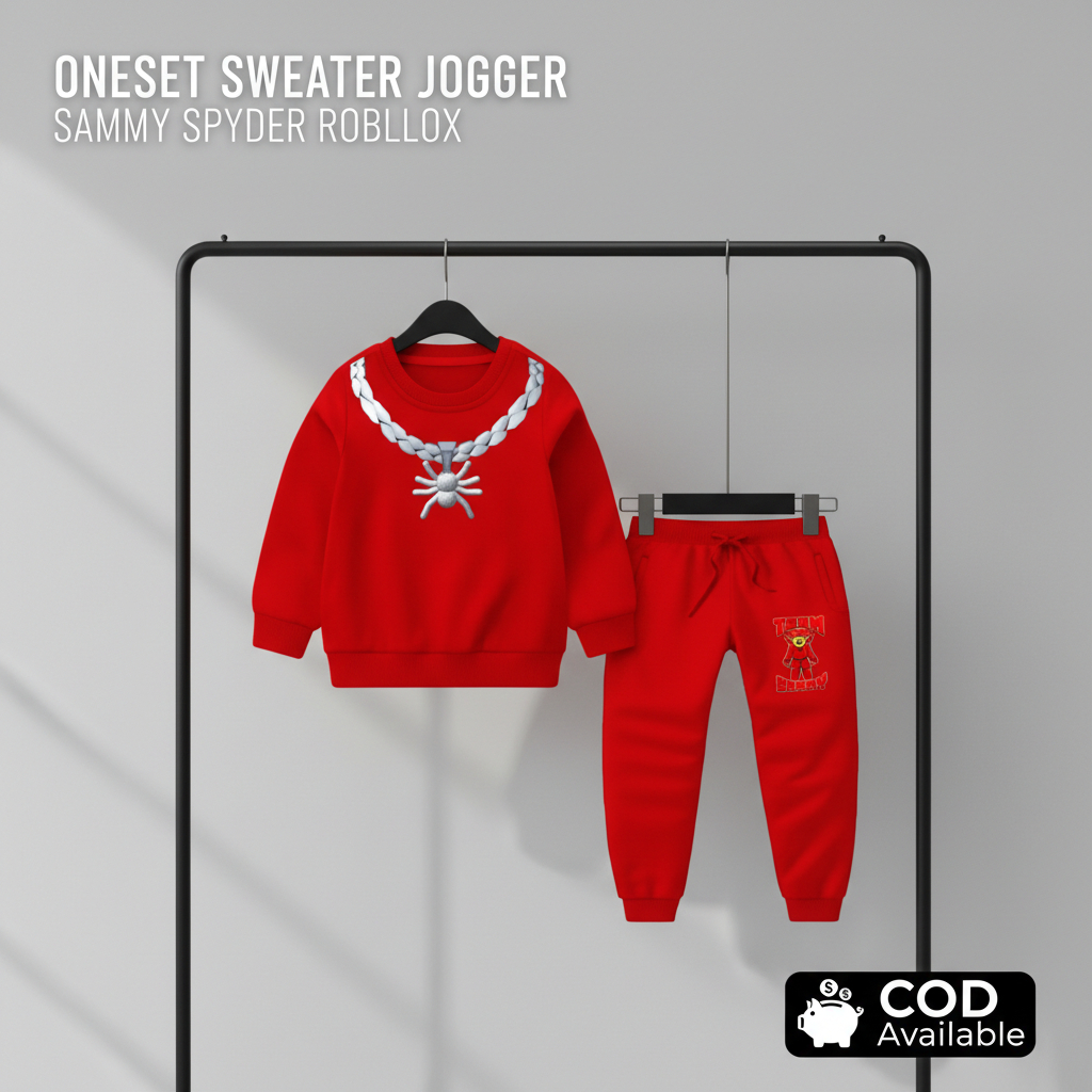 Setelan Jaket Sweater Jogger Anak Anak Sammy Spyder Roblox / Oneset Sweater Celana Jogger Anak Unise