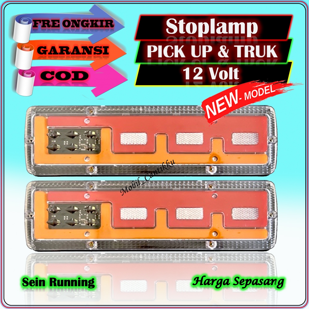 Lampu Variasi Led Stoplamp Stop Lamp Rem Belakang Mobil Pickup Granmax L300 Led 12 Volt / 24 Volt
