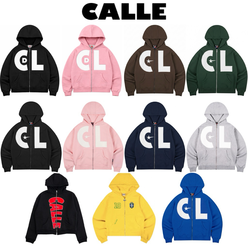 [CALLE DE LARACHE ORIGINAL 100%] - All Artikel Zip Hoodie Super Star | Double Zipper | CDL