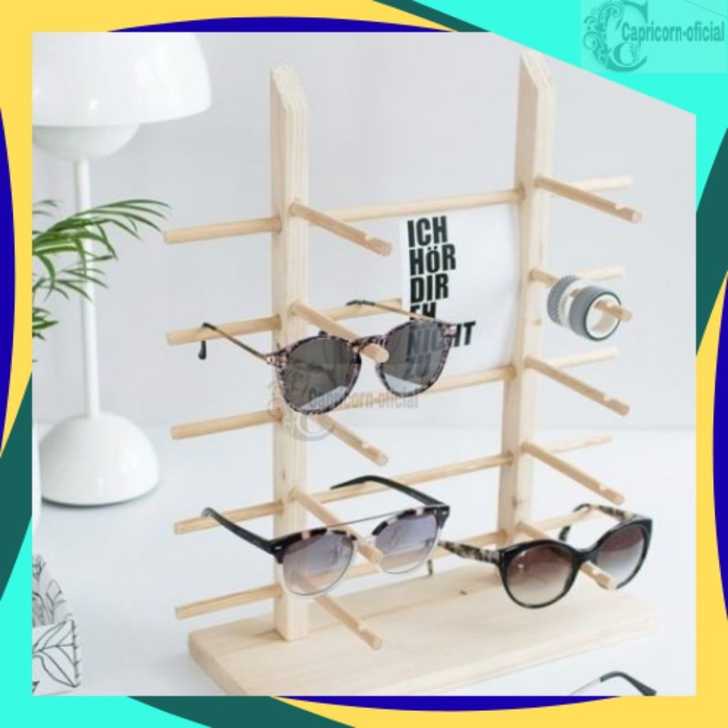 Kacamata, Rak display kacamata kayu, 5 susun