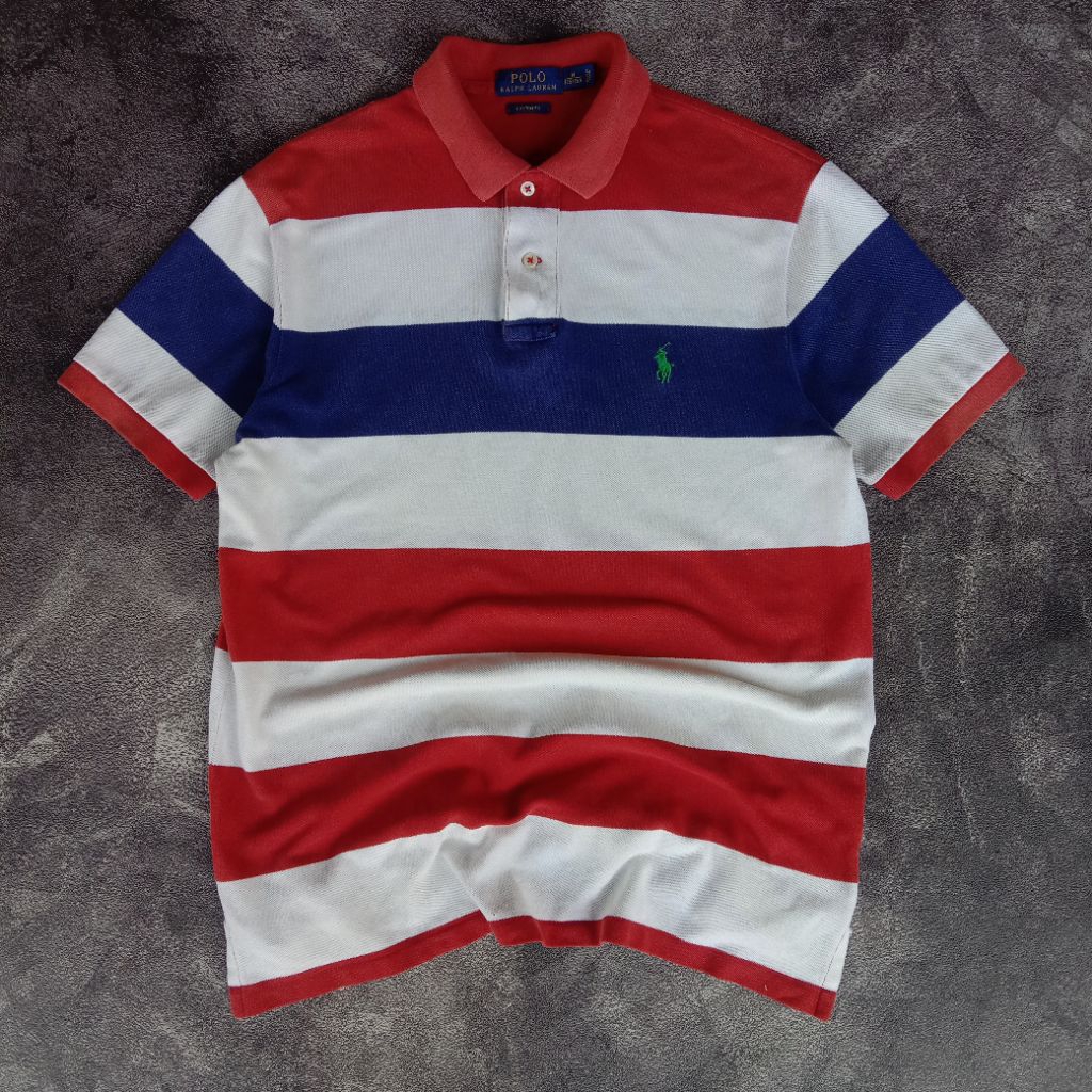 Poloshirt Polo Ralph Lauren Stripe Classic, polo kaos kerah ralph lauren, Polo Ralph Lauren Classic 