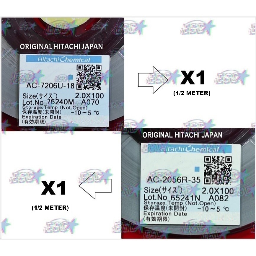 Paket Lem ACF / Lem LCD AC 7206 + AC 2056 Lem Perekat Fleksibel Cof